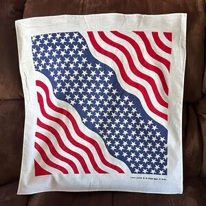 Patriotic Red White and Blue Star Bandana.   Set of 8 individual Bandana.